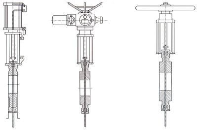 氣動(dòng)插板閥結(jié)構(gòu)圖
